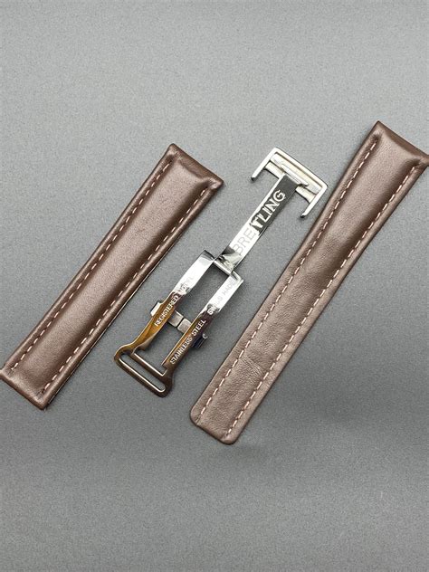 original breitling lederarmband mit faltschließe